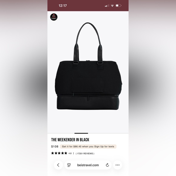 BEIS Weekender Bag - Picture 3 of 8